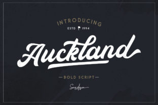 Auckland Script: A Bold Typeface for Makers