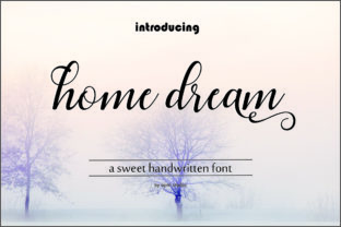 Home Dream Script: A Modern Typeface for Web Design