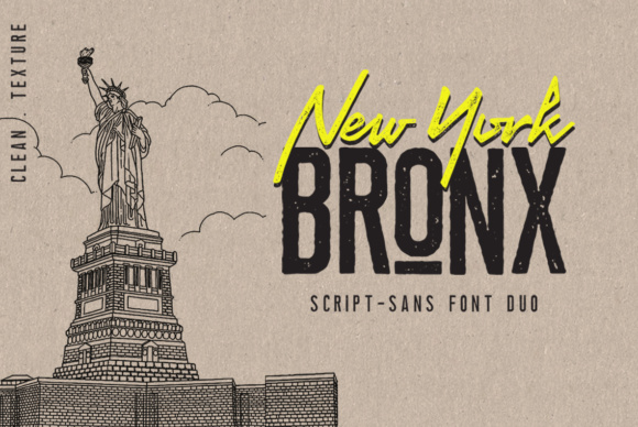 Newyork Bronx Duo Font for Crafters