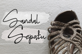Sandal Sepatu Font for Web Design