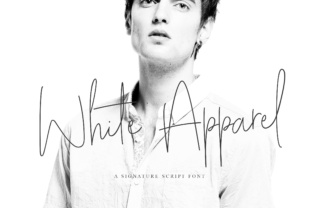White Apparel Script: A Refined Typeface for Editorial Design