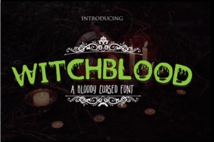 Witchblood Font: Bold Halloween Typography